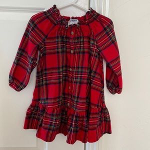 Old Navy girls flannel dress